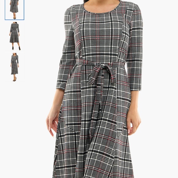 Nina Leonard Dresses & Skirts - Nina Leonard Scoop Neck Jersey Midi Dress, size Small